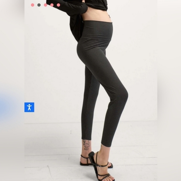 NWOT Hatch houndstooth leggings, medium - Picture 4 of 9